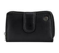 Greenburry Spongy Geldbörse Leder 8,5 cm schwarz