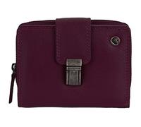 Greenburry Spongy Nappa RV-Schlossbörse Portemonnaie Geldbeutel Damen Geldbörse Leder 973, Farbe:Bordeaux