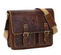 Greenburry Trumble Brown Aktentasche Leder 39 cm Laptopfach