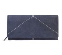 Greenburry Tumble Nappa Geldbörse Leder 19 cm blau