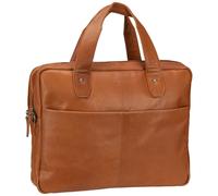 Greenburry Fiorentina Aktentasche Leder 37 cm Laptopfach braun