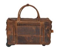 Greenburry Vintage 2 Rollen Reisetasche Leder 32 cm braun