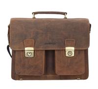 Greenburry Vintage Aktentasche Leder 40 cm brown Herren