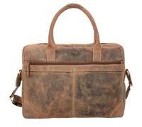 Greenburry Vintage Aktentasche Leder 41 cm Laptopfach nut brown Herren