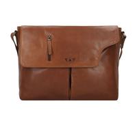Greenburry Vintage Aktentaschen Messenger Leder 40 cm Laptopfach braun
