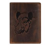 GREENBURRY Vintage Animal Collection Wallet Brown Wild Boar