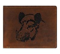 GREENBURRY Vintage Animal Collection Wallet Brown Wild Boar