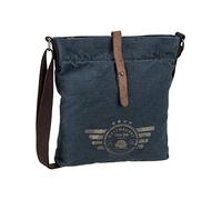 Greenburry Umhängetasche Vintage Aviator 5894 Shoulderbag Blue Edition Blue (6.1 Liter) Blau