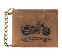 Greenburry Vintage Bike Geldbörse Leder 12 cm braun (1796-Bike-25)