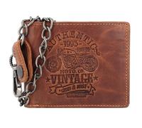 Greenburry Geldbörse »Cafe Racer«, Bikerbörse, Herrenbörse, Kettenbörse, Lederbörse 12x10cm mit CafeRacer Prägung