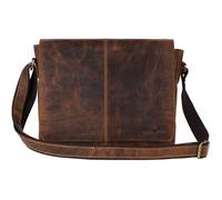 Greenburry Vintage Messenger Umhängetasche Leder 33 cm brown (GB-1631-25)