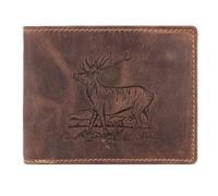 Greenburry Herren Geldbörse Vintage Leder Braun 12,5x10,5x3cm