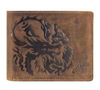 Greenburry, Vintage Geldbörse Leder 12,5 Cm in mittelbraun, Geldbörsen für Herren Gr. OneSize