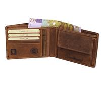 Greenburry Geldbörse Vintage Scheintasche 2tlg. Leder 12 cm Sattelbraun