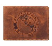 Greenburry Vintage Geldbörse Leder 12 cm braun