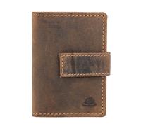 Greenburry Vintage Geldbörse RFID Leder 7 cm braun (GB-1642-EP-25)
