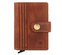 Greenburry Vintage Geldbörse RFID Schutz Leder 7.5 cm braun