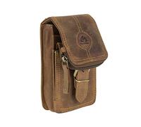 Greenburry Vintage Gürteltasche Leder 10 cm save brown