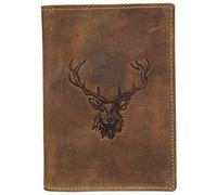 Greenburry Vintage Hirsch Jagdscheinetui Braun