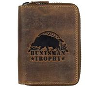 Greenburry Huntsman Geldbörse RFID Schutz Leder 10 cm braun