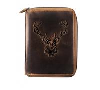 Greenburry Vintage Jagdscheinmappe Ausweismappe Etui Hirsch 6tlg Royal Stag brown Leder 328-RV-RS-25