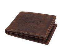 Greenburry Vintage Hirsch Geldbörse Leder 12 cm braun