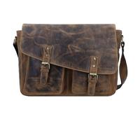 Greenburry Vintage 1541 Revolver Bag XL in Sattelbraun (18.7 Liter), Laptoptasche