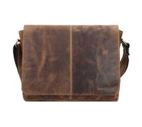 Greenburry Vintage Messenger Umhängetasche Leder 33 cm brown (GB-1631-25)