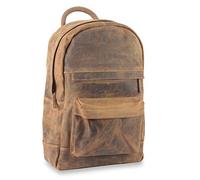 Greenburry Vintage Retro Rucksack Leder 42 cm Laptopfach braun (1691-25)