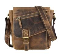 Greenburry Vintage 1540 Revolver Bag S in Sattelbraun (4.2 Liter), Umhängetasche