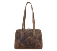 Greenburry Vintage Schultertasche Leder 35 cm braun