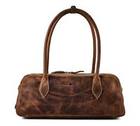 Greenburry Schultertasche Vintage East/West Umhängetasche Sattelbraun Damen