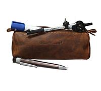 Greenburry Vintage Stifteetui Leder 19 cm braun (GB-1789B-25)