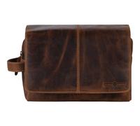 Greenburry Vintage Kulturbeutel Leder 27 cm braun
