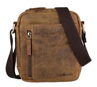 Greenburry Vintage Umhängetasche Leder 18 cm brown (1556-25) braun
