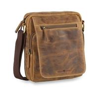Greenburry Umhängetasche Vintage 1554 Crossbody Bag Sattelbraun (4.7 Liter) Braun