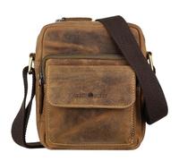 Greenburry Vintage 1542 Travel Crossbody Bag in Sattelbraun (2.7 Liter), Umhängetasche