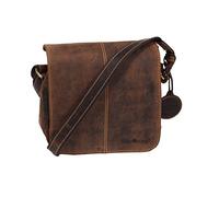 Greenburry Vintage Umhängetasche Leder 20 cm brown (1724GB-25)