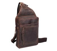 Greenburry Vintage Umhängetasche Braun 21x28x6,5cm