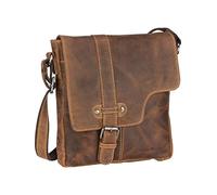 Greenburry Vintage Umhängetasche Leder 22 cm brown 1650-5-25