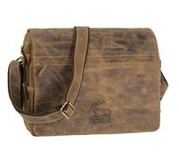 Greenburry Vintage Umhängetasche Braun 36x27x10cm