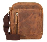 Greenburry Vintage Umhängetasche Leder 18 cm brown (1556-25) braun