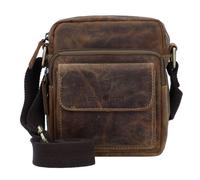 Greenburry Vintage 1542 Travel Crossbody Bag in Sattelbraun (2.7 Liter), Umhängetasche