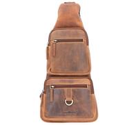 Greenburry Vintage Umhängetasche Leder 20 cm brown