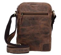 Greenburry Vintage Umhängetasche Leder 20 cm brown (1832M-25) braun