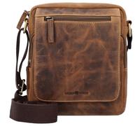 Greenburry Umhängetasche Vintage 1554 Crossbody Bag Sattelbraun (4.7 Liter) Braun