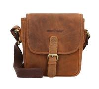 Greenburry Vintage Umhängetasche Leder 21 cm braun