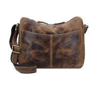 Greenburry Vintage Umhängetasche Leder 30 cm braun