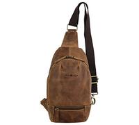 Greenburry Vintage Umhängetasche Leder 32 cm brown (1612A-25)