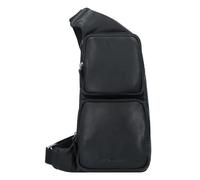 Greenburry Vintage Umhängetasche Leder 43 cm schwarz